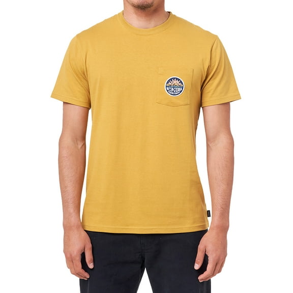 Horizon Badge Short Sleeve T-Shirt [Mustard]