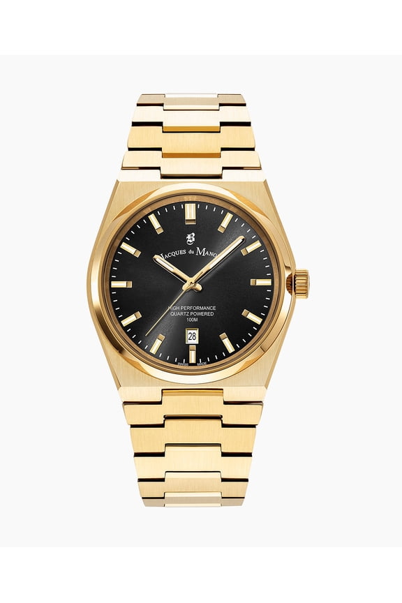 Horizon Gents Date Gold-tone Black dial