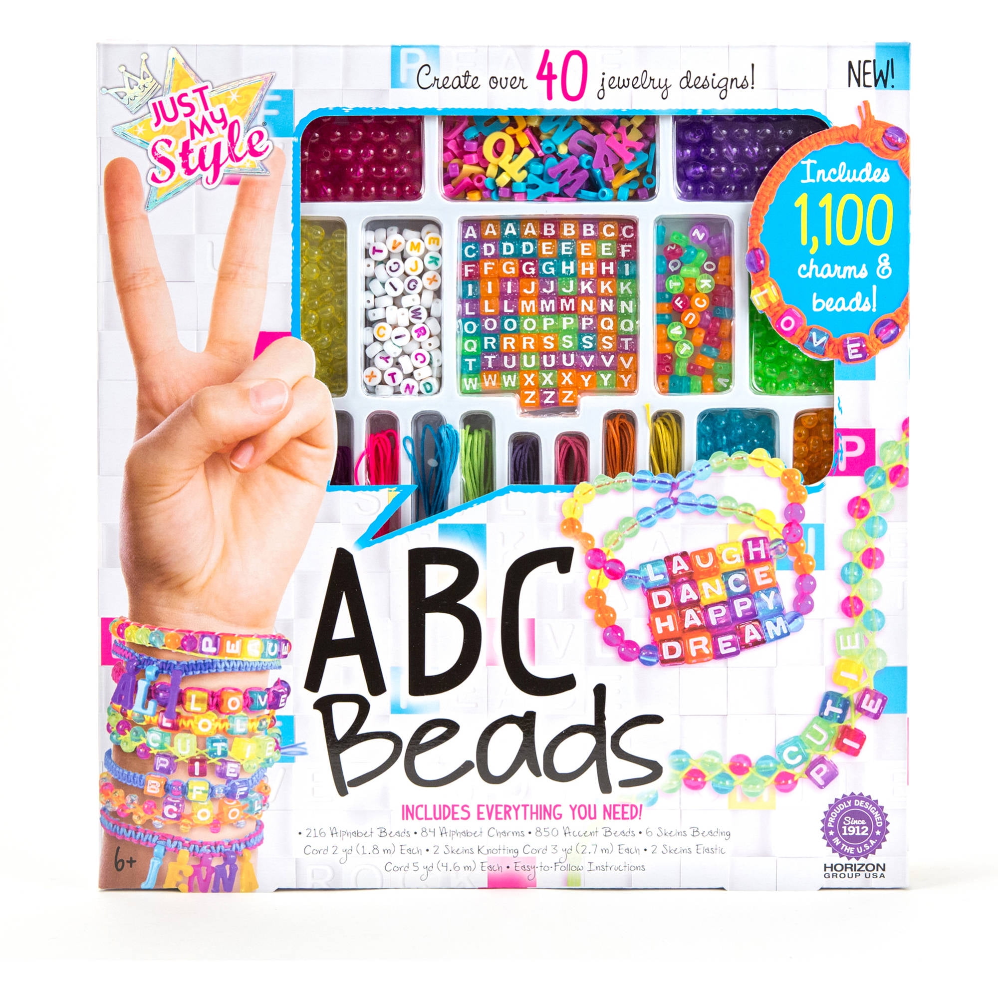 Horizon Group Just My Style ABC Beads Jewelry Kit, 1 Each