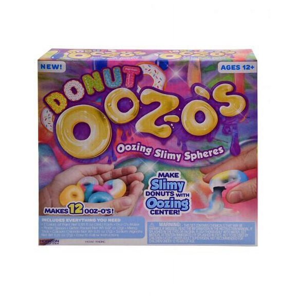 Horizon Group Tie-Dye DONUT Ooz-o's Oozing Slimy Spheres Makes 12 Donut OOZ-O's
