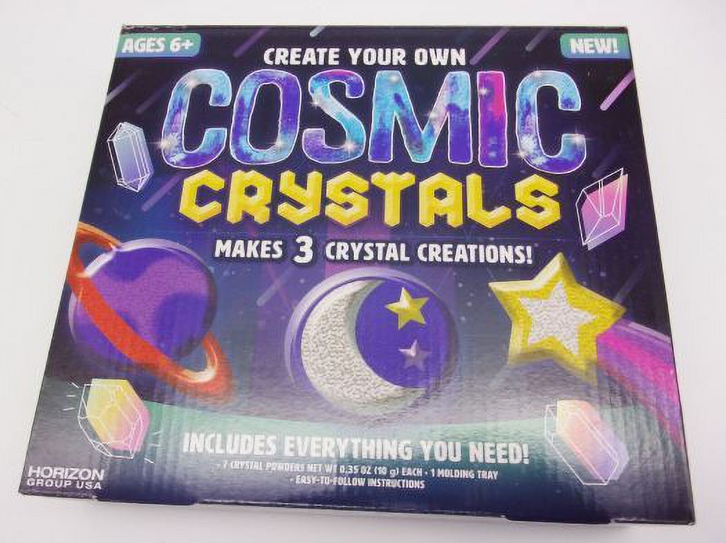 Horizon Group USA COSMIC CRYSTALS Kit, Makes 3 Crystal Creations Ages