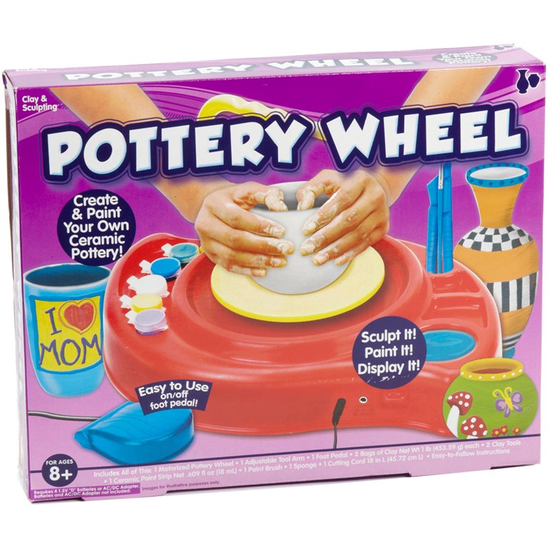 Mini Pottery Wheel, Kids Pottery Wheel 100‑240V Sculpting Wheel for Parent  Child Interaction (US Plug)