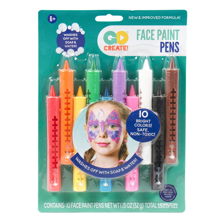 Markers Washable Professionals Rainbow Face Paint Kit Colorful Water B –  TweezerCo