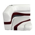 thumbnail image 1 of Horizon Manufacturing Elite Series Pontoon Radius Corner Cushion Set Only 3207-AAEC White/Red/Charcoal (Base Sold Separately 3011-AA), 1 of 6