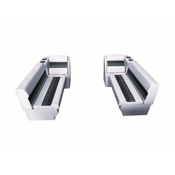 Horizon Manufacturing Premium Pontoon Furniture Set 6 PC Premium 021 ABDK Gray/Navy/Blue