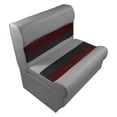 thumbnail image 1 of Horizon Manufacturing Premium Series 28" Pontoon Bench Seat Cushion Set W/BASE Gray/Red/Charcoal3000ABEC, 1 of 5
