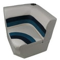 thumbnail image 1 of Horizon Manufacturing Premium Series Pontoon Radius Corner Cushion Set/Base 3007-AADK White/Navy/Blue, 1 of 6