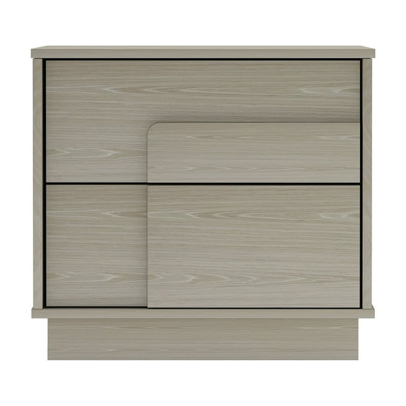 Horizon Nightstand in Whitewashed Oak made from Engineered Wood