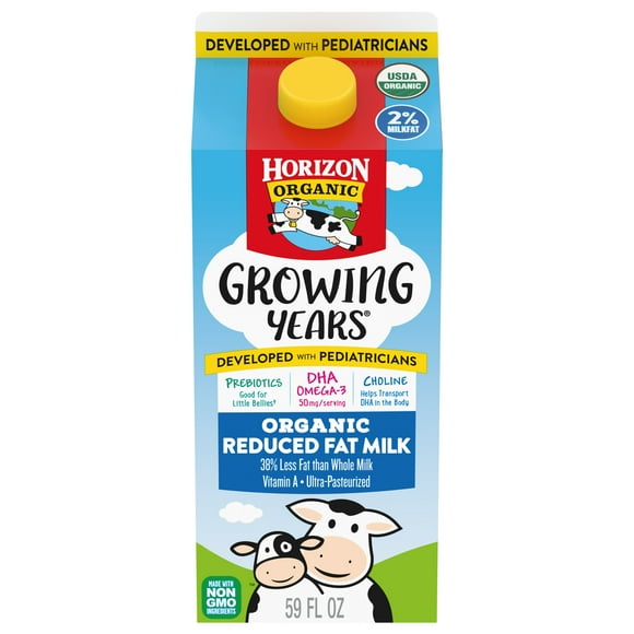 Horizon Organic Growing Years Organic 2% Milk, 59 fl oz Carton