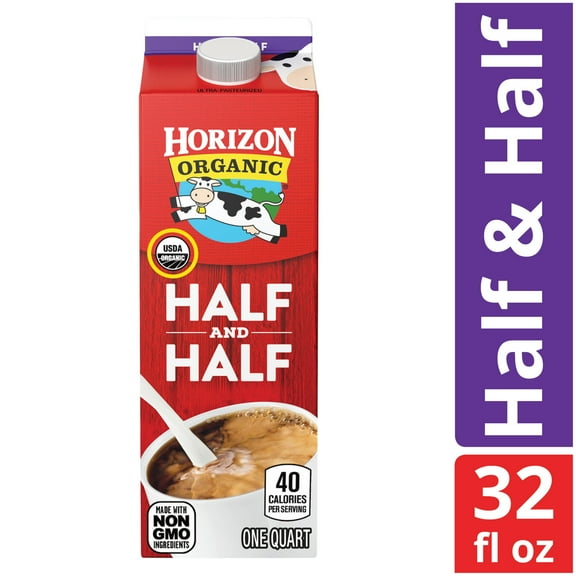 Horizon Organic Half and Half Carton, 32 fl oz