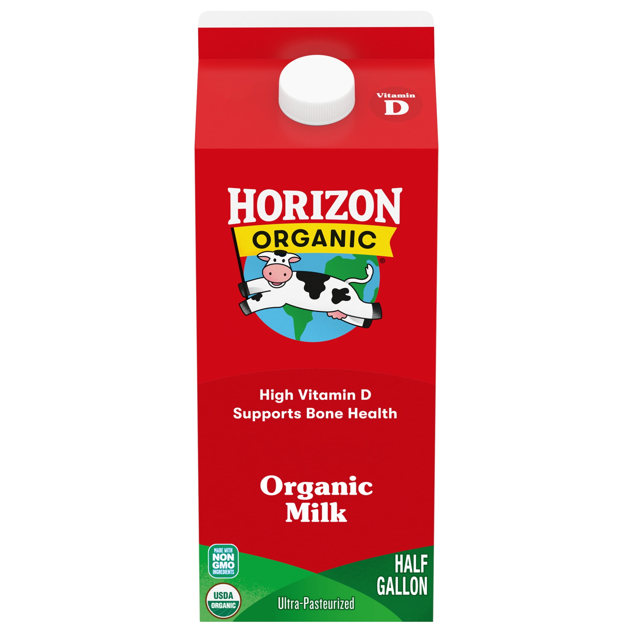 Horizon Organic High Vitamin D Milk, High Vitamin D, 64 fl oz Carton