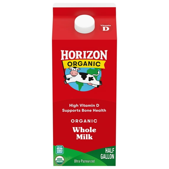 Horizon Organic High Vitamin D Whole Milk, High Vitamin D Whole, 64 fl oz Carton