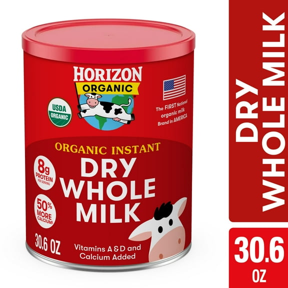 Horizon Organic Instant Dry Whole Milk Powder Canister, 30.6 oz