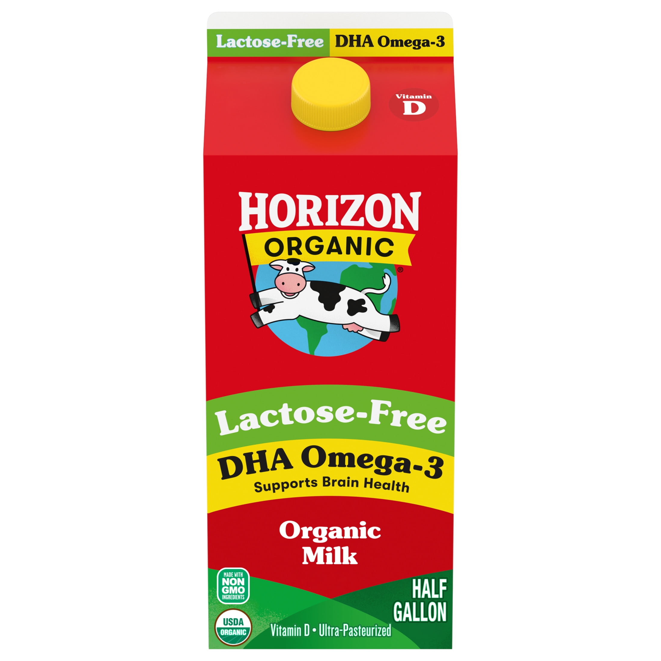 Horizon Organic Lactose Free Milk, DHA Whole, 64 fl oz Carton