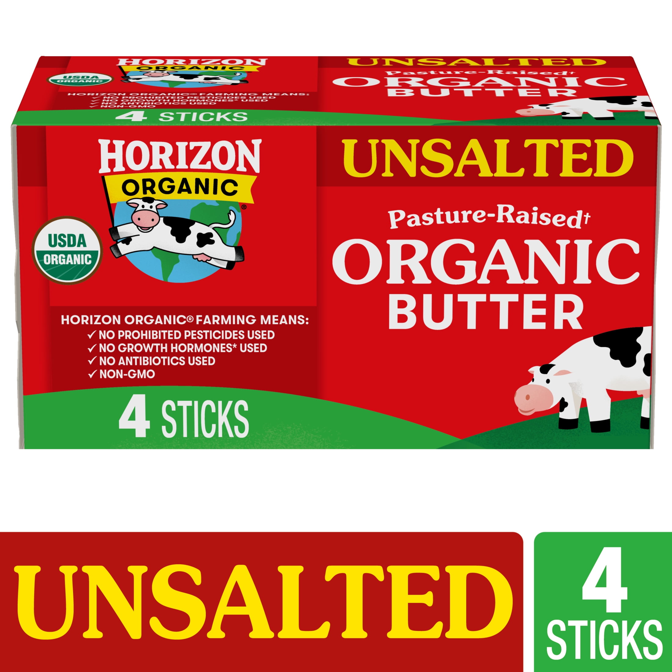 Horizon Organic Unsalted Butter Sticks, 16 oz, 4 Sticks​