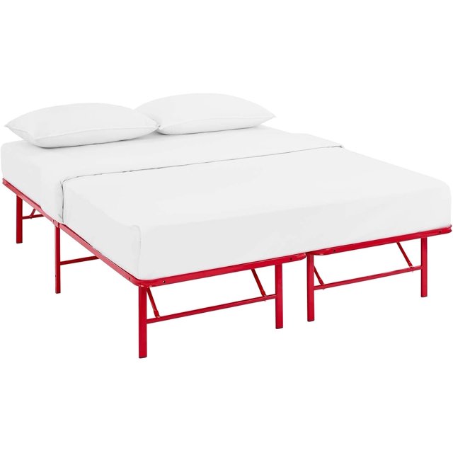Horizon Replaces Box SpringFolding Metal Mattress Bed Frame Twin Red