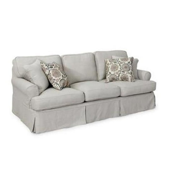 Horizon Slipcovered Sofa in Light Gray