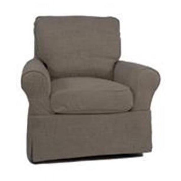Horizon Slipcovered Swivel Chair in Linen