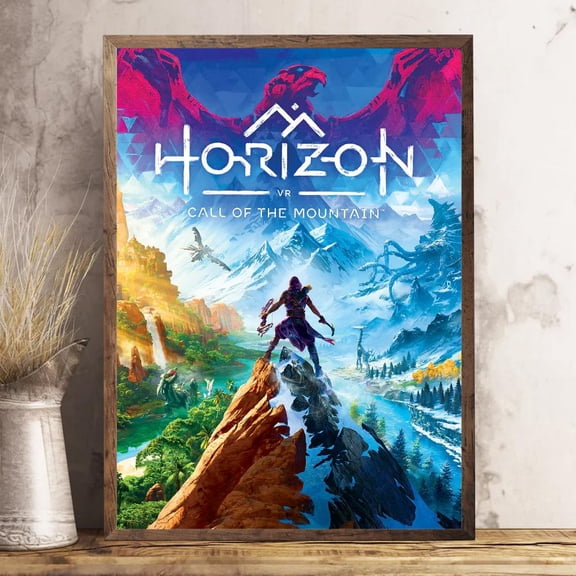 Horizon Vr Call Of The Mountain Poster Vintage Style Wall Decor Physical Poster , Poster Print Only