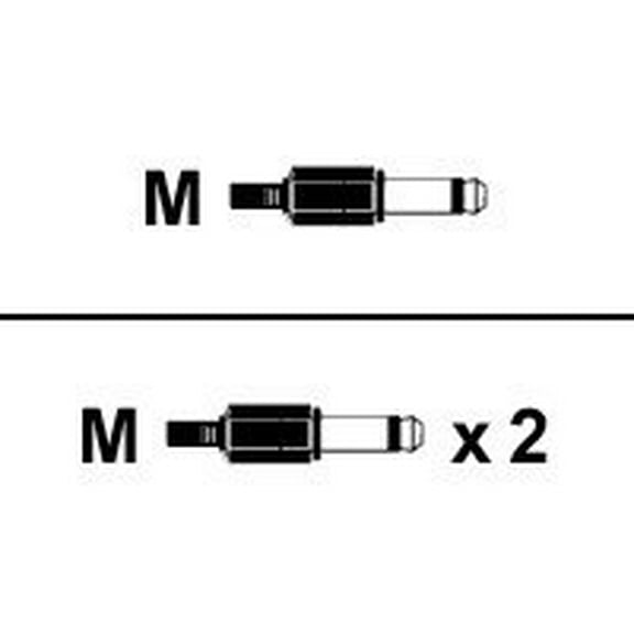 Horizon Y Cables - Audio cable - stereo jack male to mono jack male - 3 ft