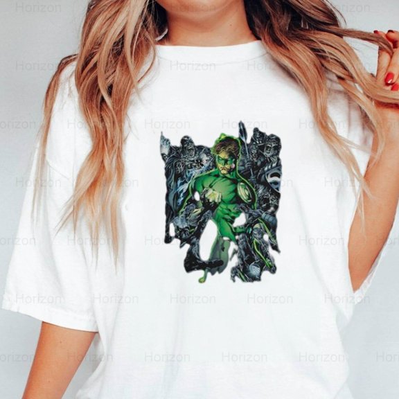 Horizon261 Green Lantern Comic Surrounded by Death, Thelma Schilling T-Shirt, for Unisex, up to size 5XL.