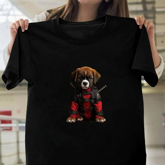 Horizon261 Mischievous Boxer Ben Tomball, Dog, Animal, Superhero T-Shirt, for Unisex, up to size 5XL.