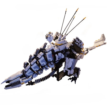 Horizonn Dawn Giant Long Necked Beast Mecha Building Blocks Set Zero Thunder Tooth Mechanical Giraffe Monster Bricks Toy