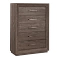 thumbnail image 1 of Horizons Medium Gray 5 Drawer Chest, 1 of 8