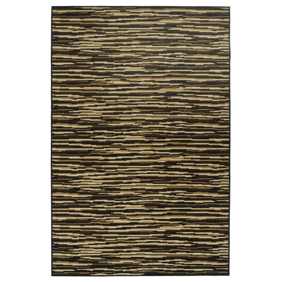 Horizons Modern Abstract Striped Indoor Area Rug by Blue Nile Nills - 8' x 10', Multi-Color