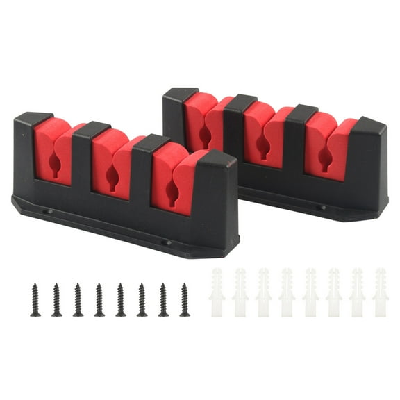 Horizontal 3-Rod Fishing Rod Holder Wall Mounted Fishing Poles Rack for Garage, Wall, Ceiling Rod Stand Easily Install