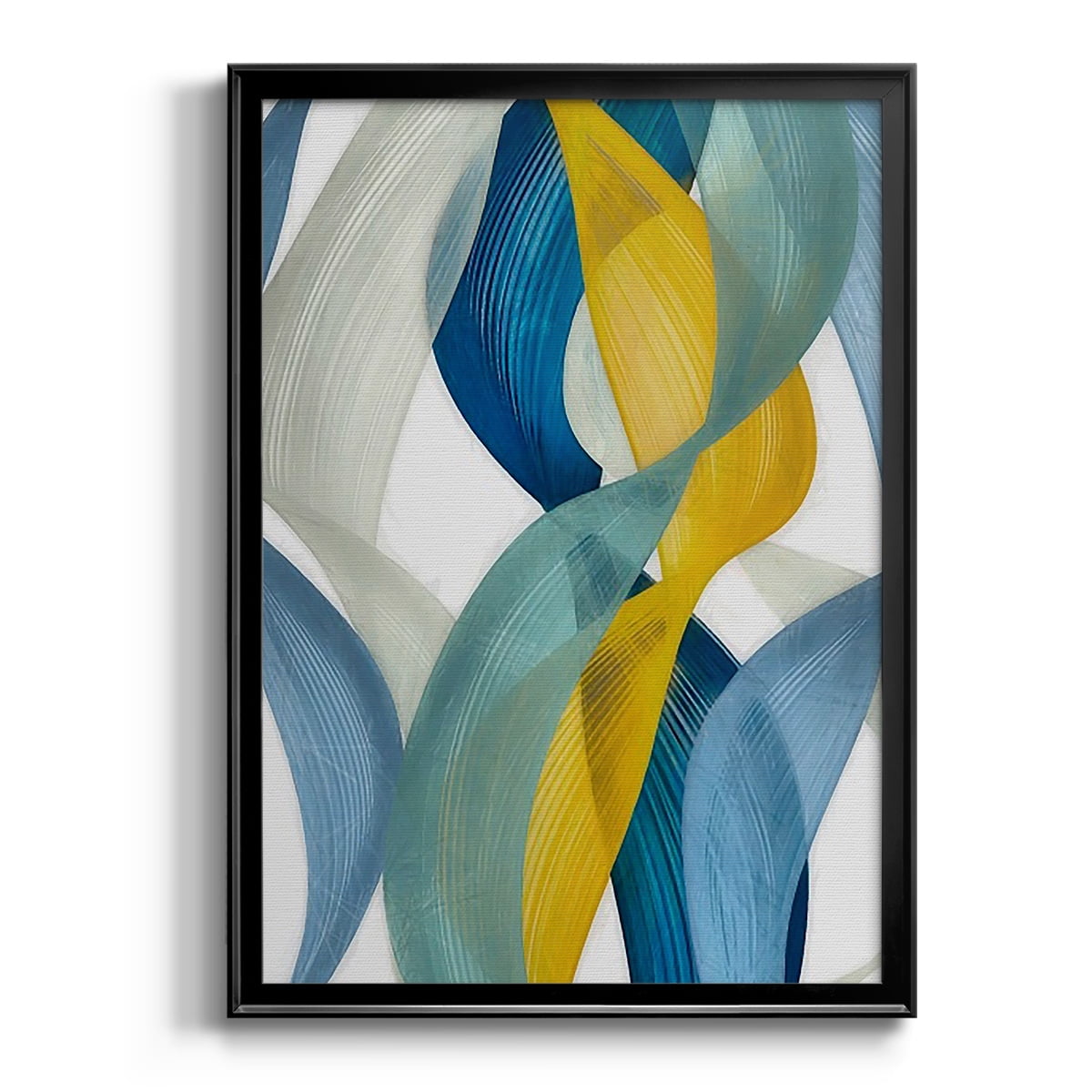 Horizontal Bands II Premium Framed Print, in Gold, Black, or Silver - Ready to Hang