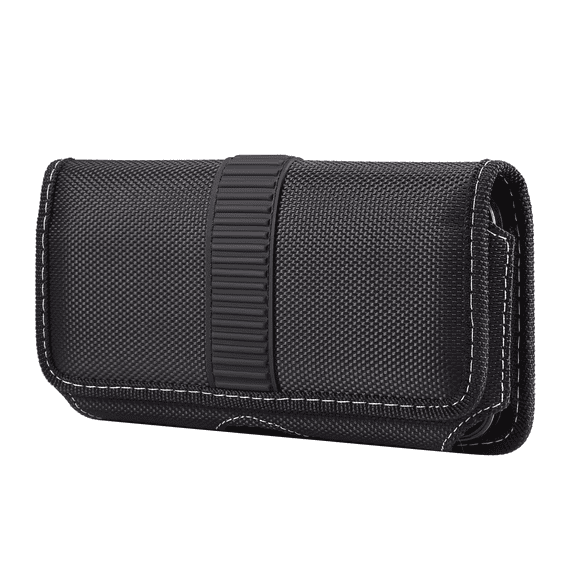 Horizontal Black Rugged Magnetic Belt Loop Case is compatible with Samsung Galaxy s25 , s24 , s23 , S22 , S21 , S20 Regular size Phone with any cover on. Will NOT fit Ultra or Plus size phones.