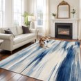 Horizontal Color Wash Large Area Rugs 6x9ft Vintage Minimalist Abstract ...