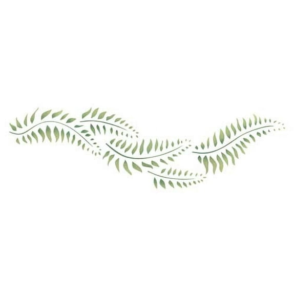 Horizontal Fern Wall Stencil SKU #1144 by Designer Stencils