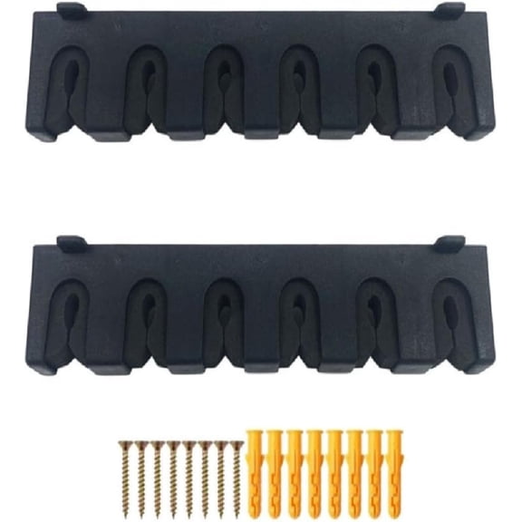 Horizontal Fishing Rod Rack, Wall Mount 6 Rod Holder with Soft EVA Foam, Heavy Duty Fishing Pole Storage Rack for Garage, Boat, Ceiling