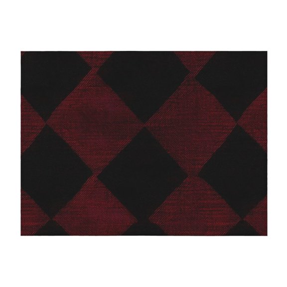 Horizontal Flannel Blanket Is Light Warm Soft Anti-Pilling Anti-Wrinkle Anti-Allergy And No Hair Loss For Bed And Sofa Camping Travel Argyle Plaid Darkred_3