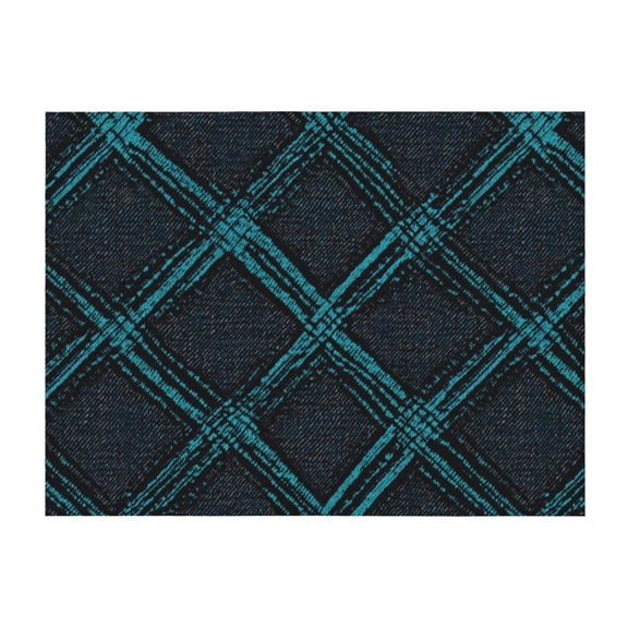 Horizontal Flannel Blanket Is Light Warm Soft Anti-Pilling Anti-Wrinkle Anti-Allergy And No Hair Loss For Bed And Sofa Camping Travel Argyle Plaid Darkturquoise_2