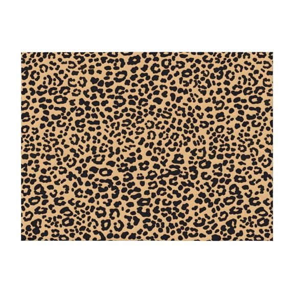 Horizontal Flannel Blanket Is Light Warm Soft Anti-Pilling Anti-Wrinkle Anti-Allergy And No Hair Loss For Bed And Sofa Camping Travel Leopard Print Pattern Background_3