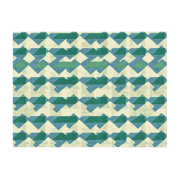 Horizontal Flannel Blanket Is Light Warm Soft Anti-Pilling Anti-Wrinkle Anti-Allergy And No Hair Loss For Bed And Sofa Camping Travel Lightseagreen Colorful Houndstooth_1