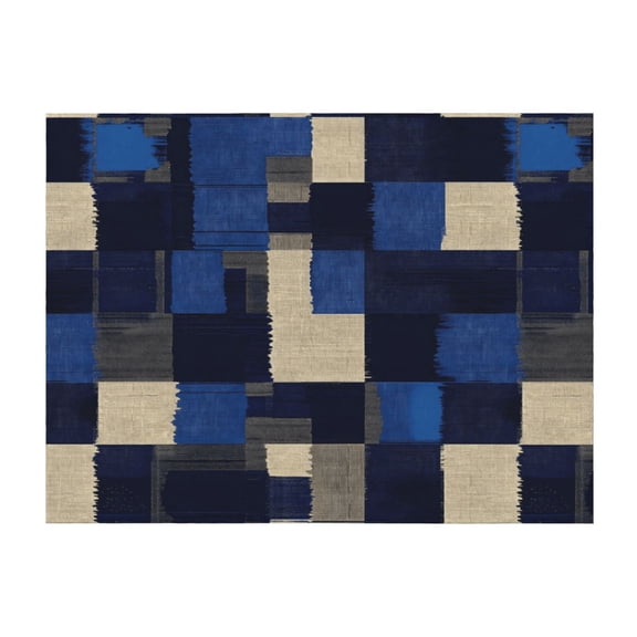 Horizontal Flannel Blanket Is Light Warm Soft Anti-Pilling Anti-Wrinkle Anti-Allergy And No Hair Loss For Bed And Sofa Camping Travel Plaid Fall Camo Royalblue_3