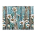 thumbnail image 1 of Horizontal Flannel Blanket Is Light Warm Soft Anti-Pilling Anti-Wrinkle Anti-Allergy And No Hair Loss For Bed And Sofa Camping Travel Turquoise Wood Farmhouse Sunflowers (11), 1 of 8