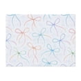 thumbnail image 1 of Horizontal Flannel Blanket Is Light Warm Soft Anti-Pilling Anti-Wrinkle Anti-Allergy And No Hair Loss For Bed And Sofa Camping Travel Watercolor Thin Rainbow Ribbon Bow Pattern, 1 of 8