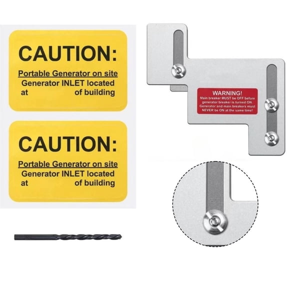 Horizontal Generator Interlock Kit for Cutler Hammer CH Series 150A 200A Circuit Breaker Panels, aluminum Alloy with 1.5 Inch Spacing and Full Mounting Hardware