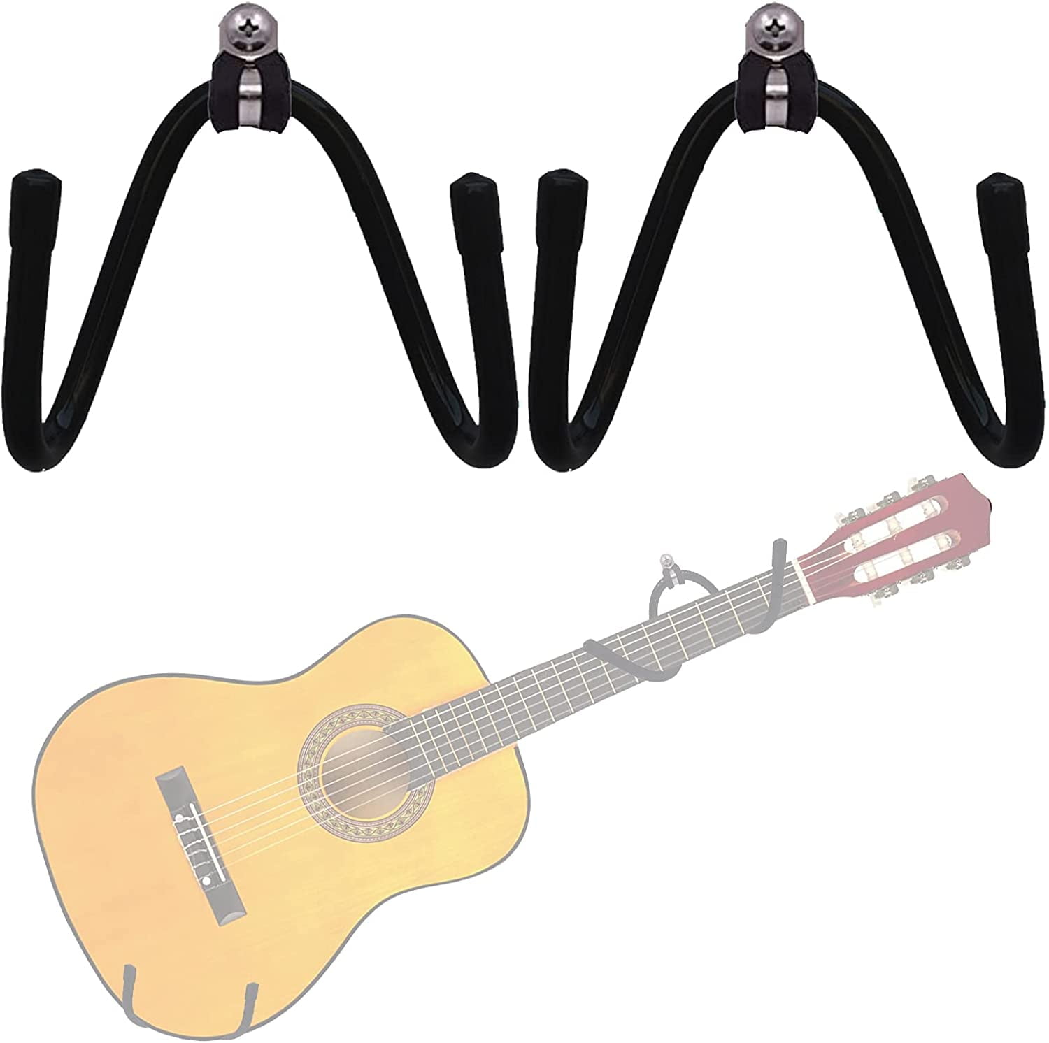 5 Core 8Pcs Guitar Hangers Hook Adjustable Instrument Display Holder Wall  Mount on eBid United States