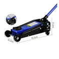 Horizontal Hydraulic Jack SUV Tire Changing Tool Car Oil Pressure 3T/3