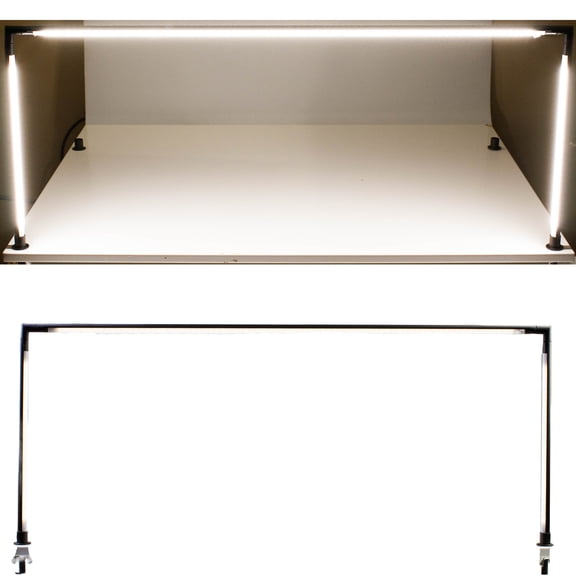 Horizontal LED pole light 4000K FY-H2 18" W x 12" H for Jewelry Museum Tradeshow showcase display