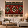 thumbnail image 1 of Horizontal Layered Folk With Inspired Southwestern Indigenous, Mystical Fantasy for Space Lovers, Wall Decor, Graduation Gift, Tapestry Wall Hanging for Dorm and Living Room, 1 of 7