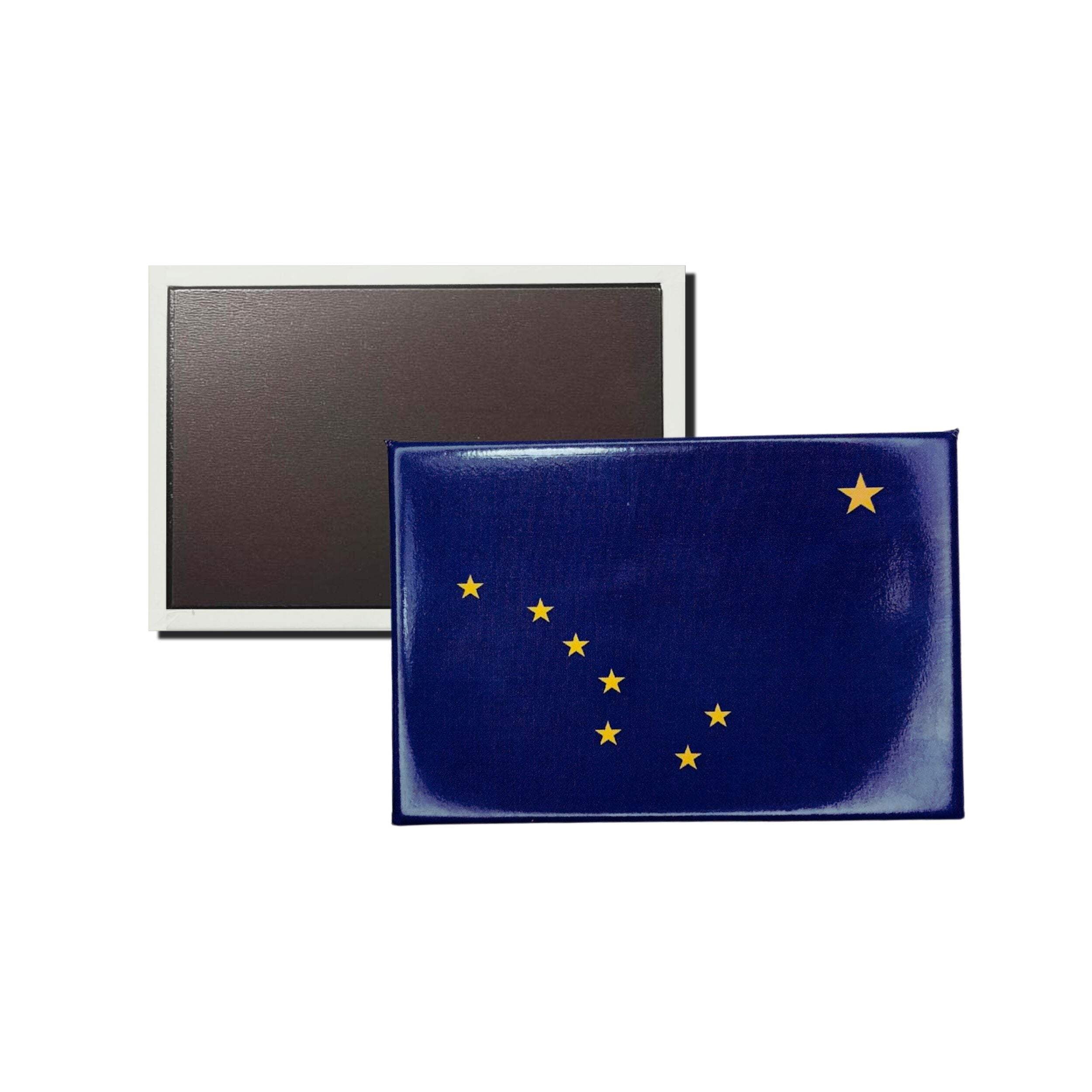 Horizontal Magnet - State Flag Alaska - USA | Refrigerator Decor Accent ...