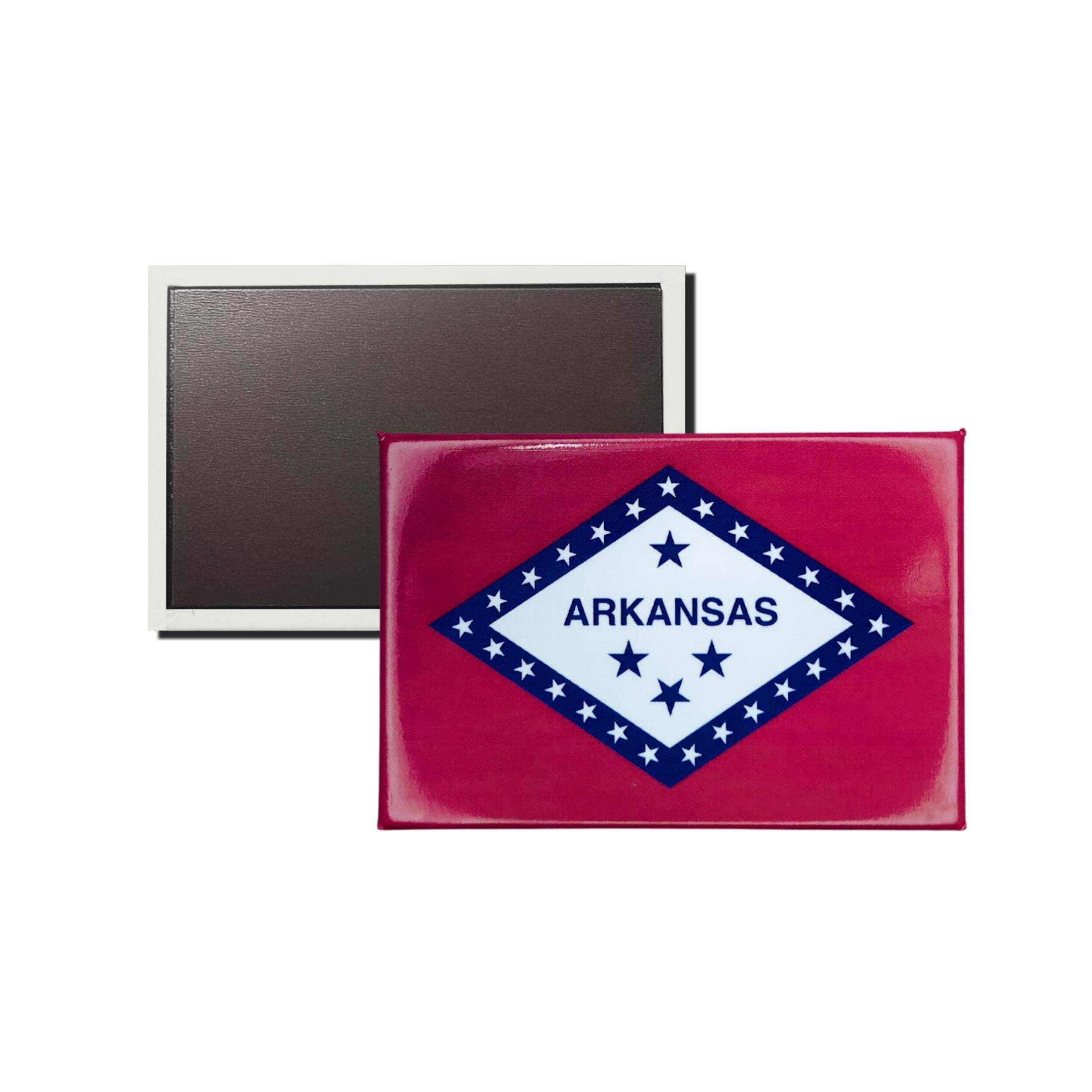 Horizontal Magnet - State Flag Arkansas - USA | Refrigerator Decor ...