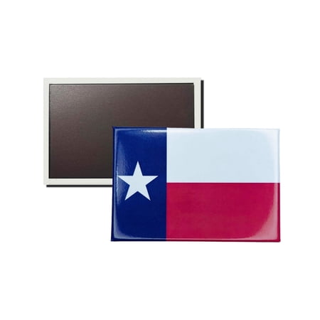 Horizontal Magnet - State Flag Texas - USA | Refrigerator Decor Accent, Travel Souvenir, Collectible Keepsake, Home Office Magnet